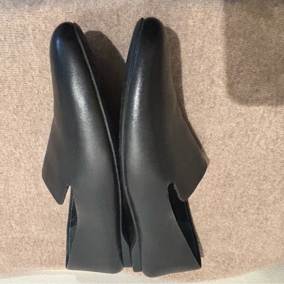 BIRDIES Sz 7 Slip On Slide Almond Toe Cap Ballet Glats Loafer Smooth Leather - Picture 6 of 12